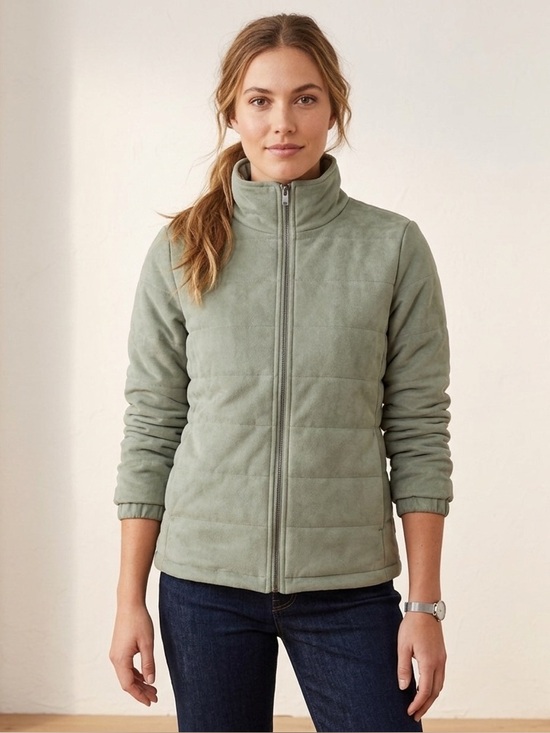 Jackets & Blazers - Women Quilted Zip-Up Jacket